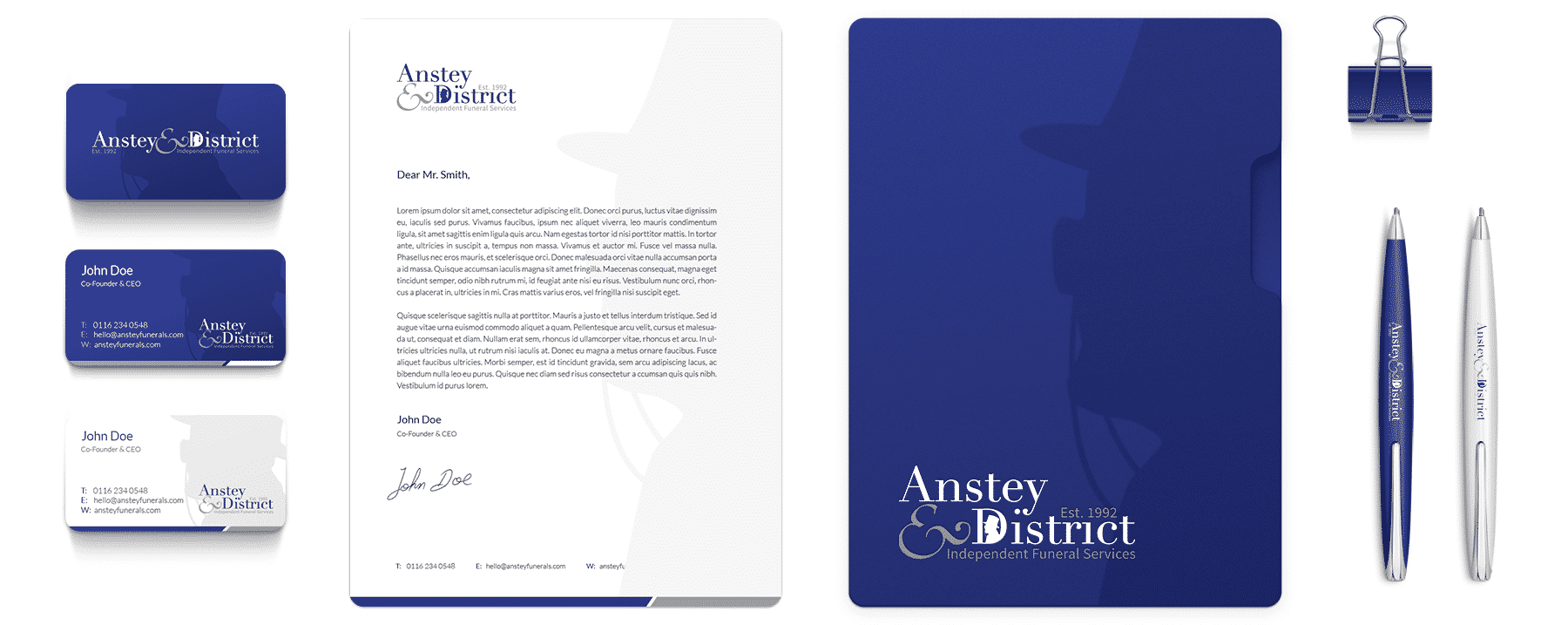 Anstey & District Funeral Services Brand Design