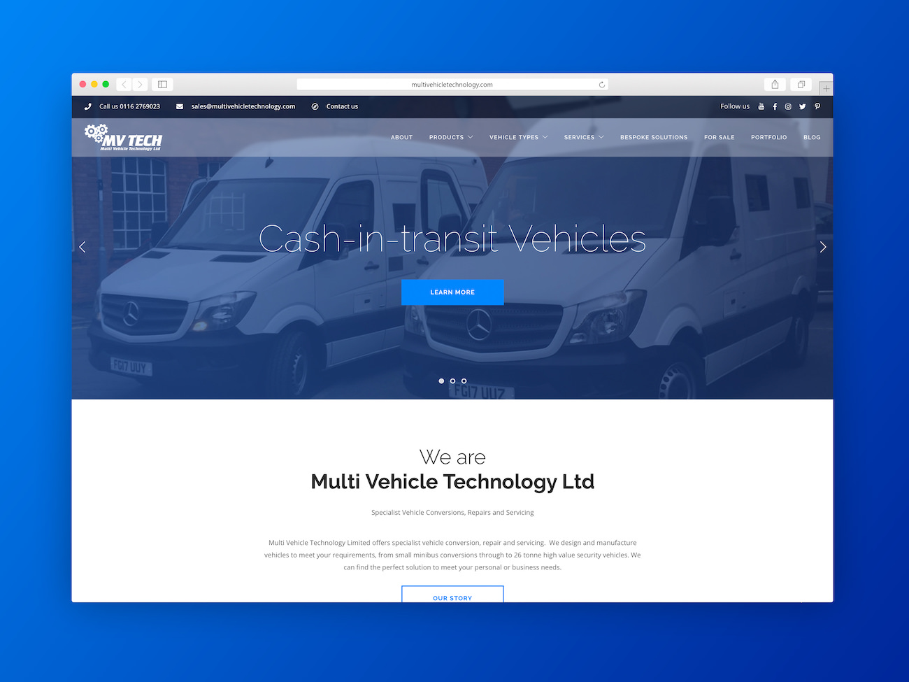 Multi Vehicle Technology Website