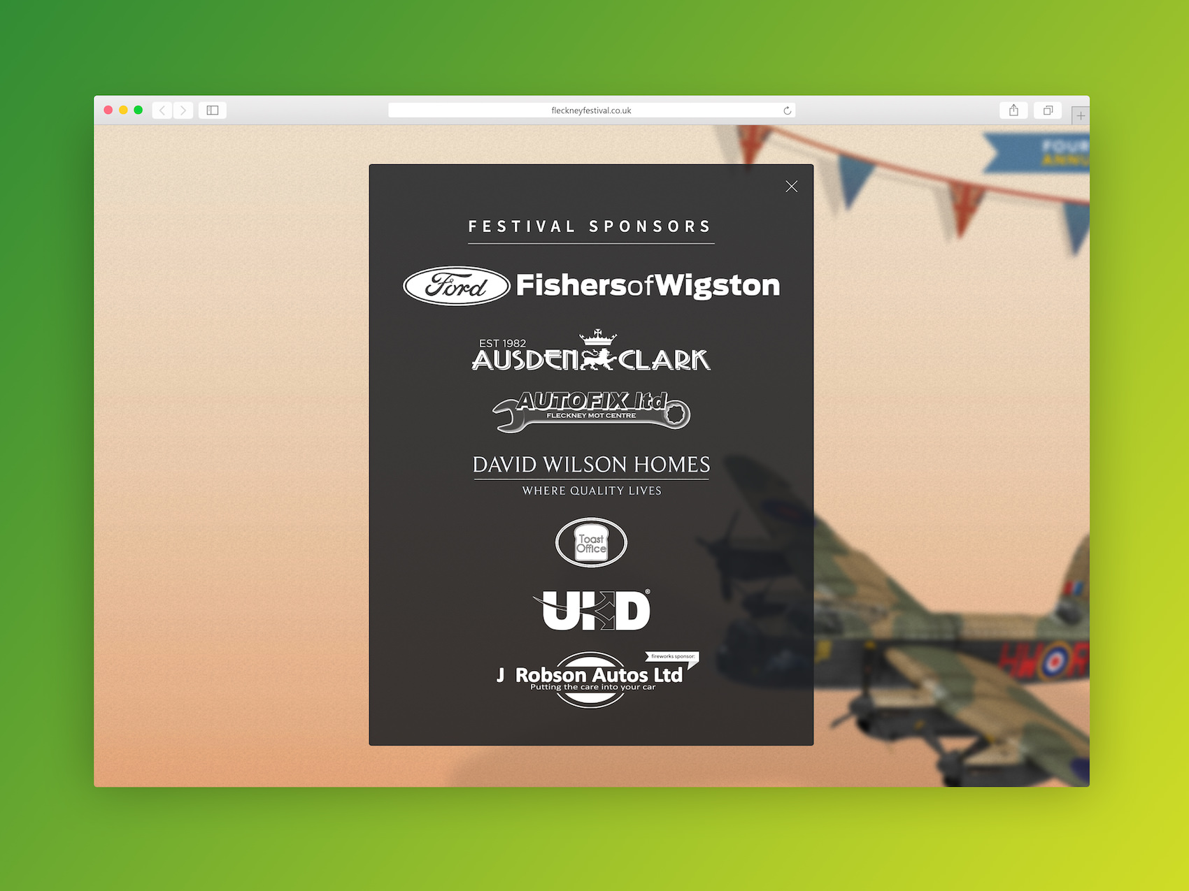 Fleckney Festival – Website Web Design
