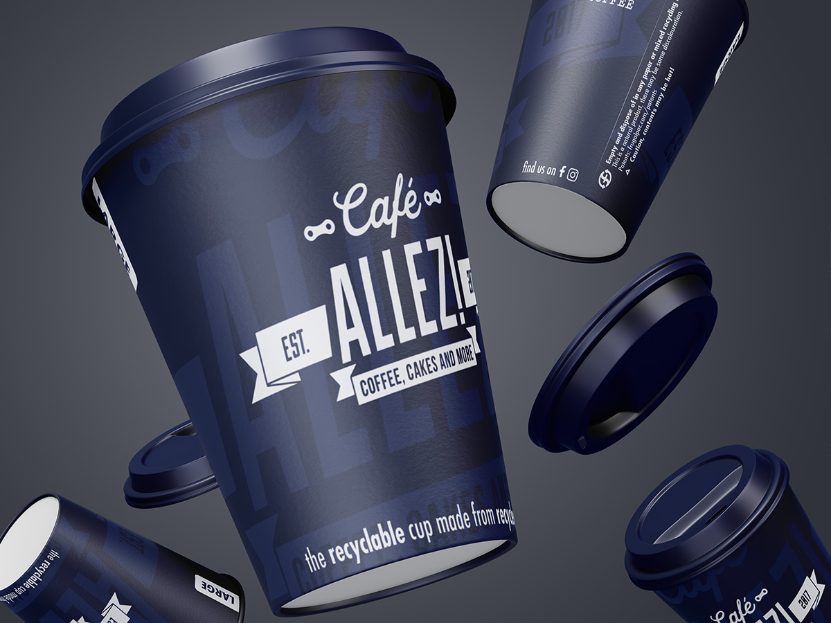 Café Allez! Paper Cup Design