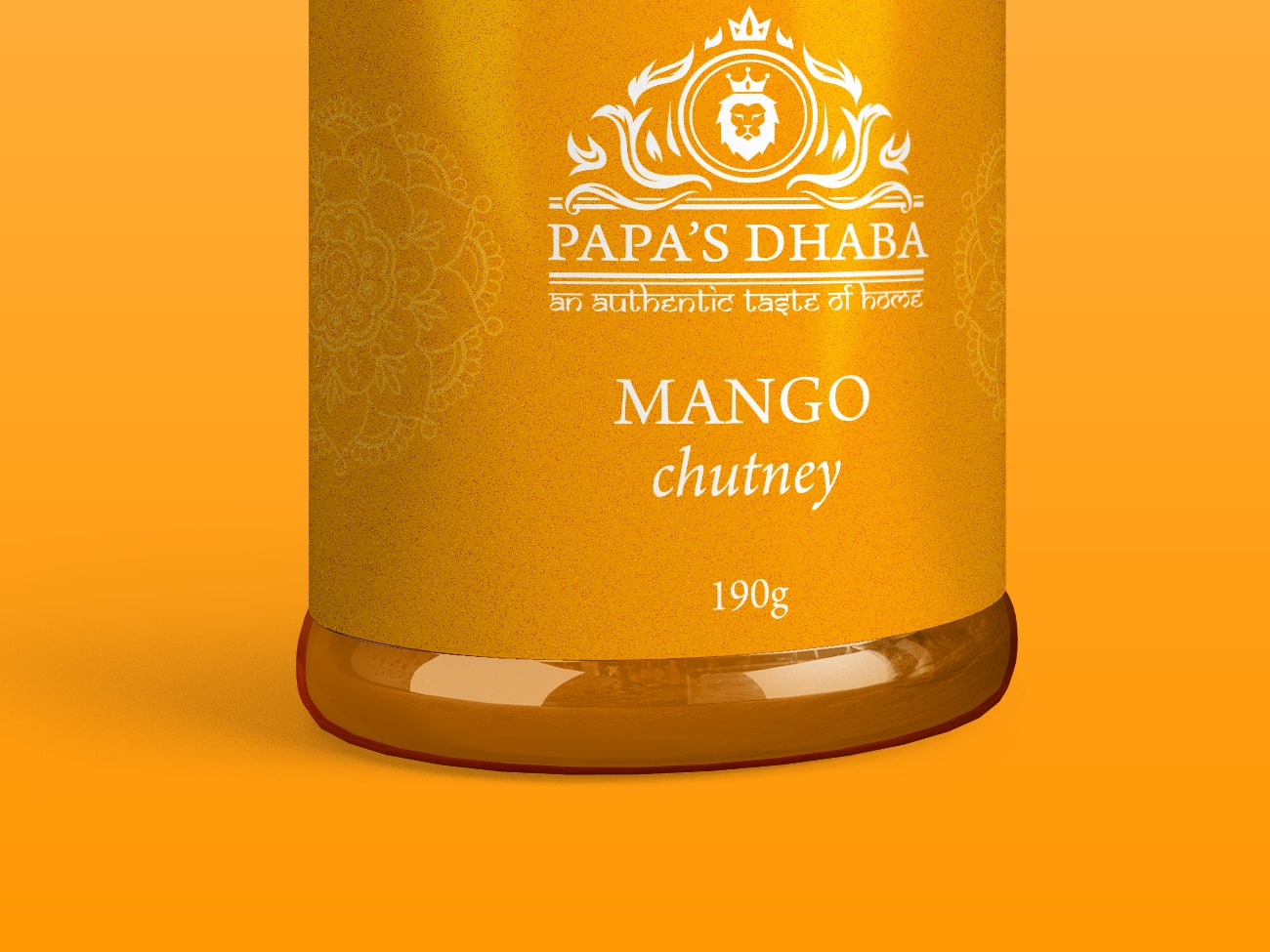 Papa's Dhaba Label Packaging Design